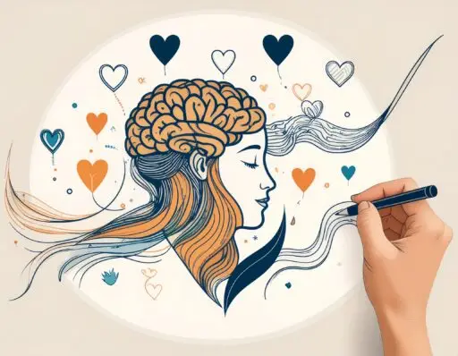 Diagram of the ADHD brain and emotional dysregulation pathways